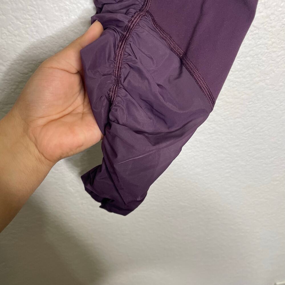 Athleta Womens Leggings Size M Purple Mesh Me Up 7/8 Hi Rise Pull On Athleisure - Picture 11 of 14